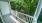 balcony with white guard railing